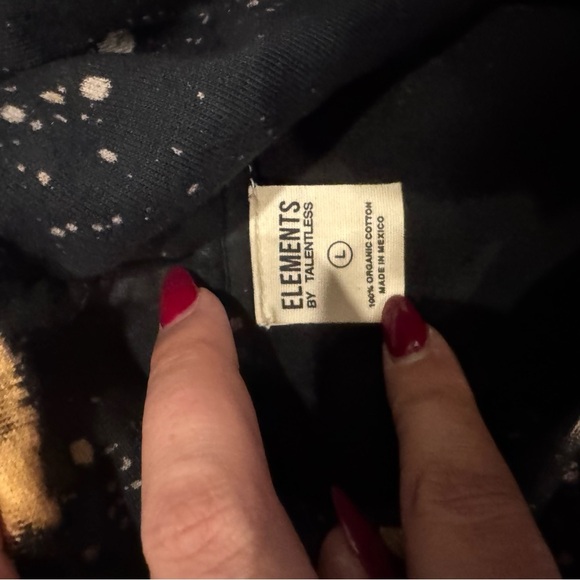 Elements By Talentless Tie Dye Multicolor Constellation Hoodie, Size Large - Picture 2 of 4